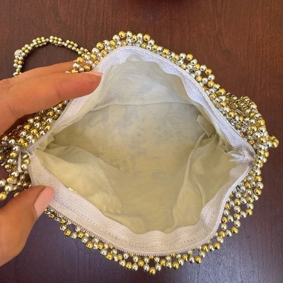 Evening purse Wedding purse handmade Fancy bag beaded handbag Elegant handbag - Picture 4 of 5